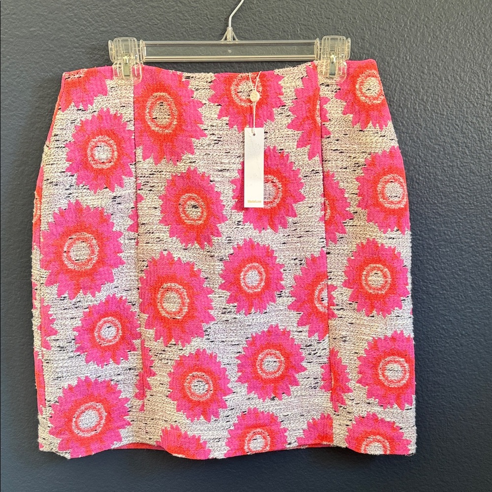 NWT Trina Turk Mango Floral Jaquard Pattern Skirt